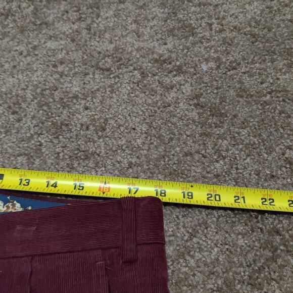 Lauren Ralph Lauren Men’s Stretch Red Corduroy Performance Pants 36 x 29 - Picture 7 of 9